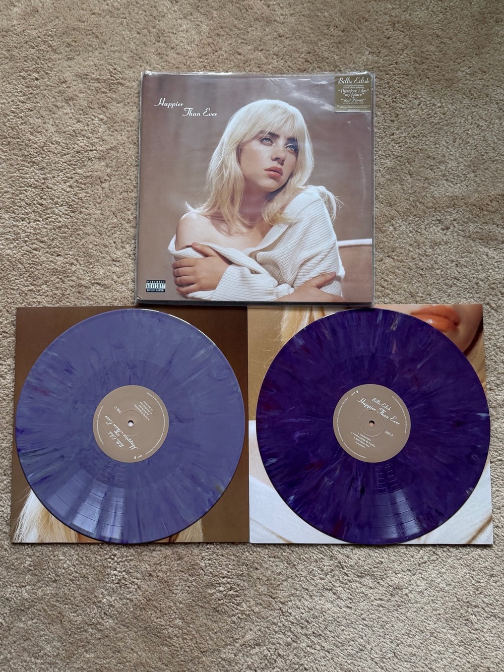 Billie Eilish Happier Than Ever Eco Coloured Vinyl 2LP